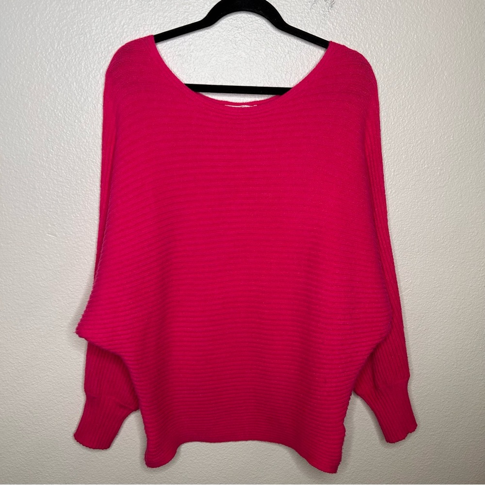 By Anthropologie ribbed sweater pink large